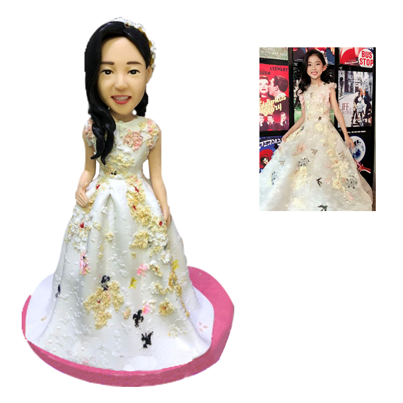 litzzy Fully Customizable 1 Person Custom Bobblehead With Engraved Text bobblehead   