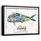 litzzy Mahi Mahi Fishing Photo Collage Canvas Gift Canvas Wall Art   