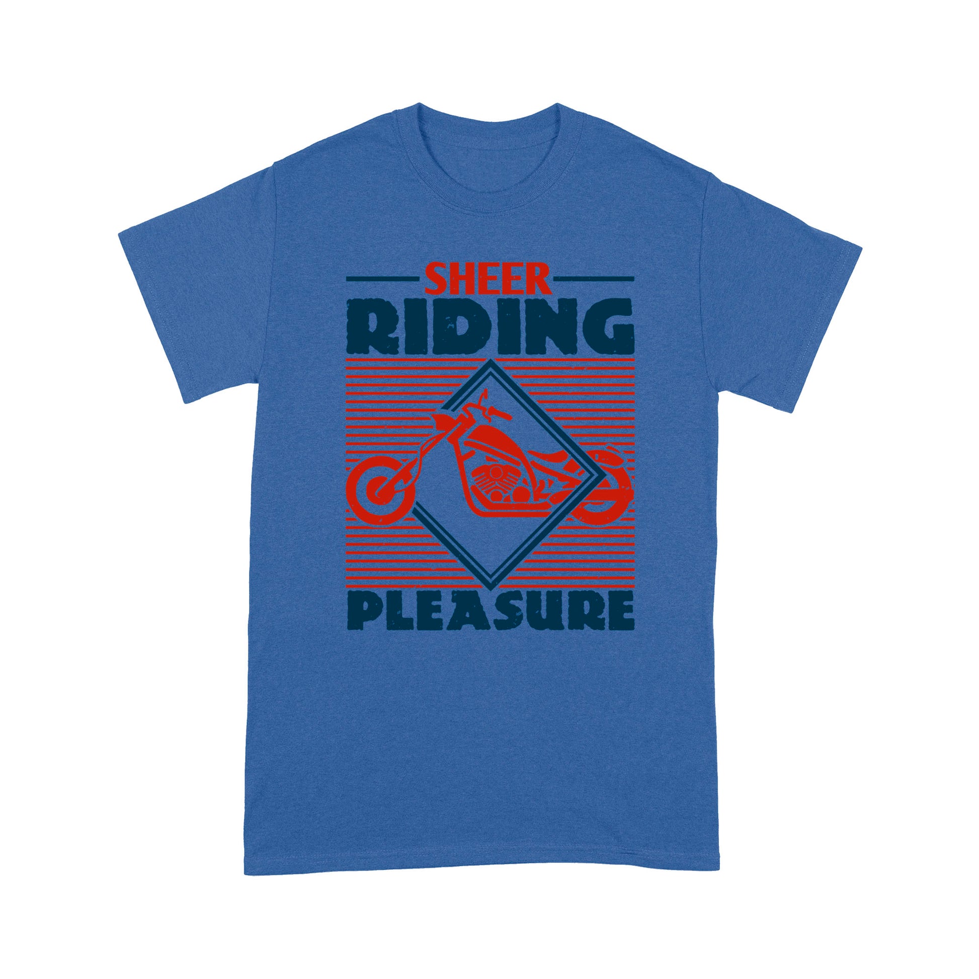 litzzy Sheer Riding Pleasure- Motorcycle T-Shirt | Made in US T-Shirt S Royal 