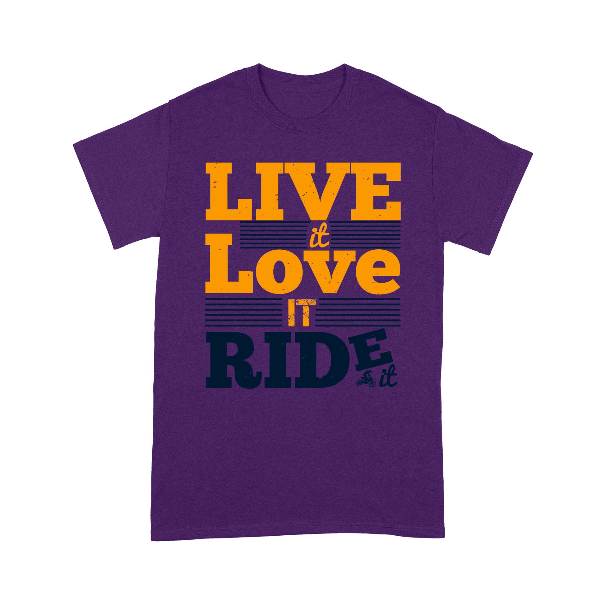 litzzy Live it. Love it. Ride it - Motorcycle T-Shirt | Made in US T-Shirt S Purple 