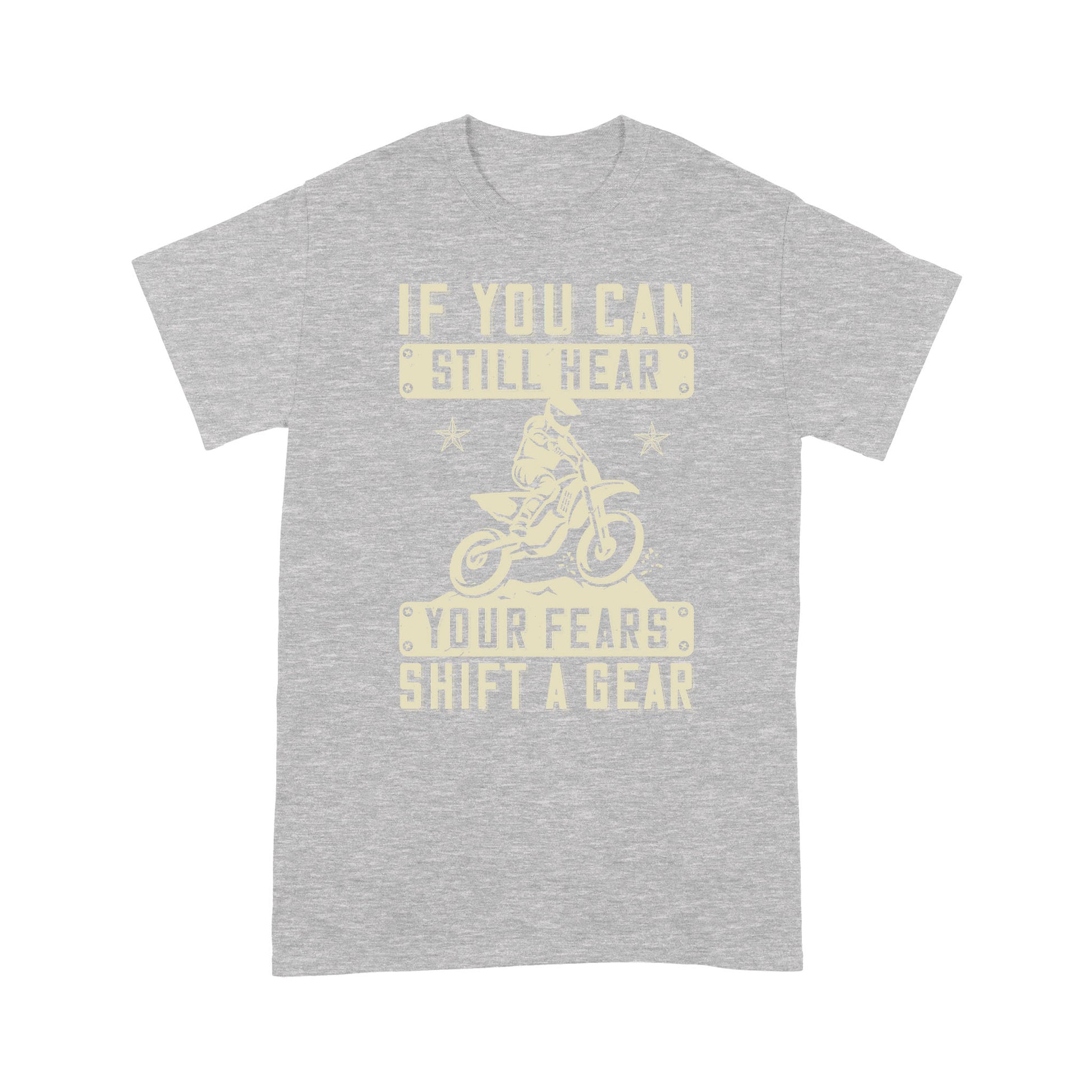 litzzy If You Can Still Hear Your Fears, Shift A Gear 2 - Motorcycle T-Shirt | Made in US T-Shirt S Heather Grey 