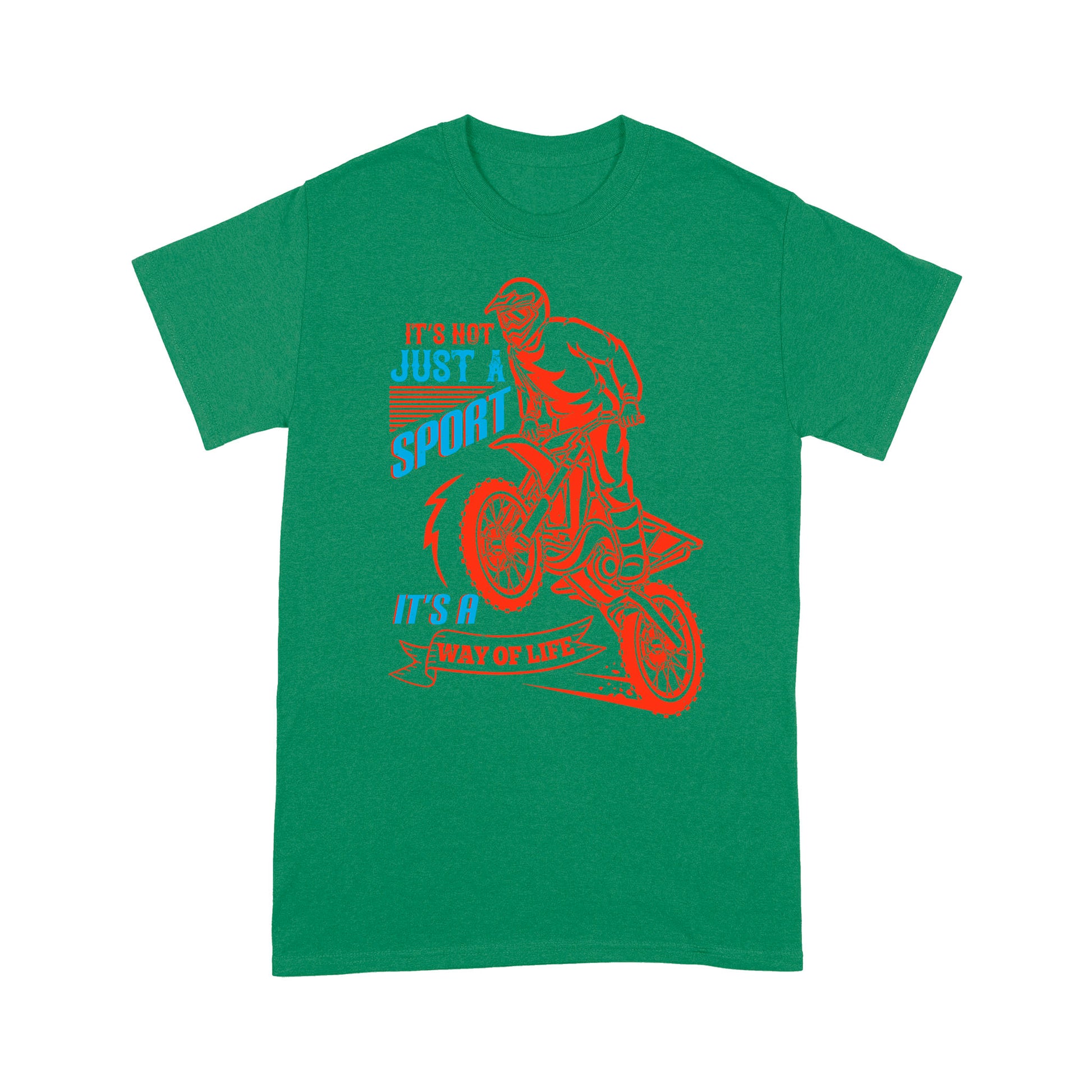 litzzy It's Not Just A Sport, It’s A Way Of Life- Motorcycle T-Shirt | Made in US T-Shirt S Kelly 