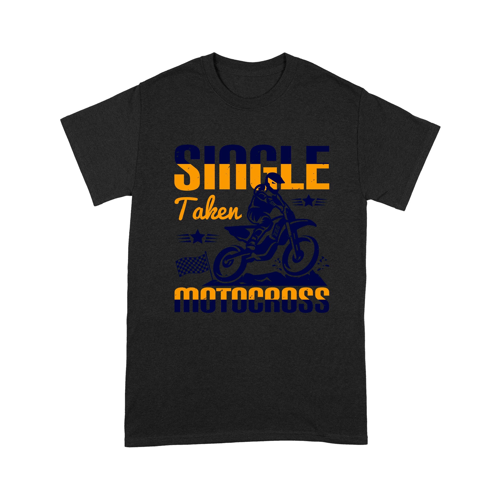litzzy Single, Taken, Motocross - Motorcycle T-Shirt | Made in US T-Shirt S Black 