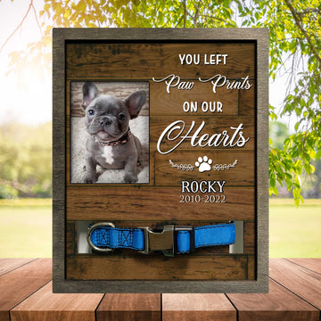 litzzy Memorial Gifts For French Bulldog, Passed Away Dog Gifts, Remembrance Gift For A Grieving Pet Pet Picture Frame Style 2 8.7 x 10.6 