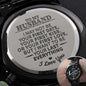 litzzy To My Husband - I May Not Be Your First Date - Litzzy Engraved Premium Watch - Gift For Husband Watches   