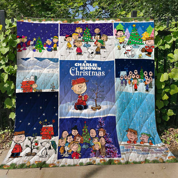 litzzy A Charlie Brown Christmas Fleece DHC3003178DD Quilt Blanket   