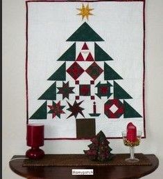 litzzy Abstract Christmas Tree CLT0111001H Fleece Blanket Quilt Blanket   