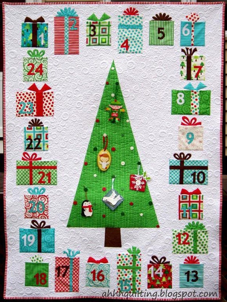litzzy Advent Calendar Christmas CLA0211236Q Fleece Blanket Quilt Blanket   