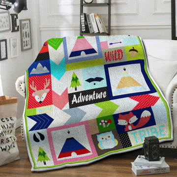 litzzy Adventure Fleece Blanket HST19101201 Fleece Blanket   