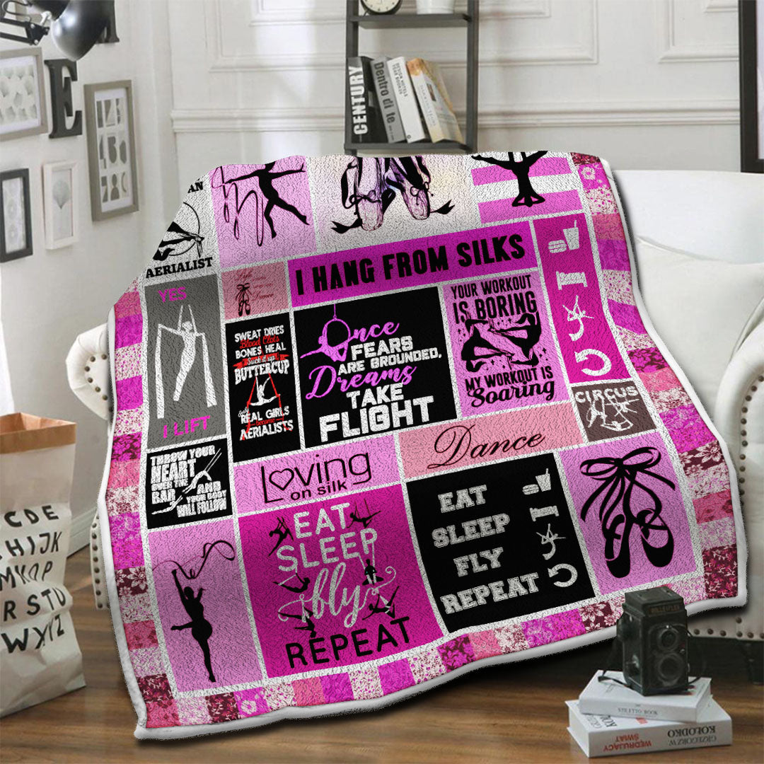 litzzy Aerialist Fleece Blanket HST1910500 Fleece Blanket   