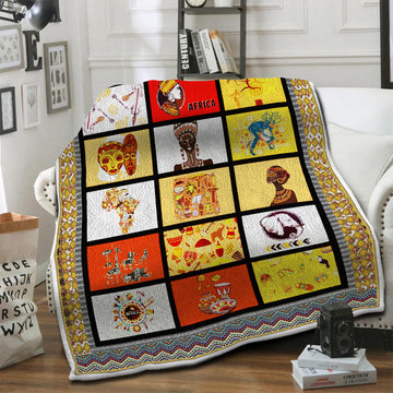 litzzy Africa Fleece Blanket HST19101601 Fleece Blanket   
