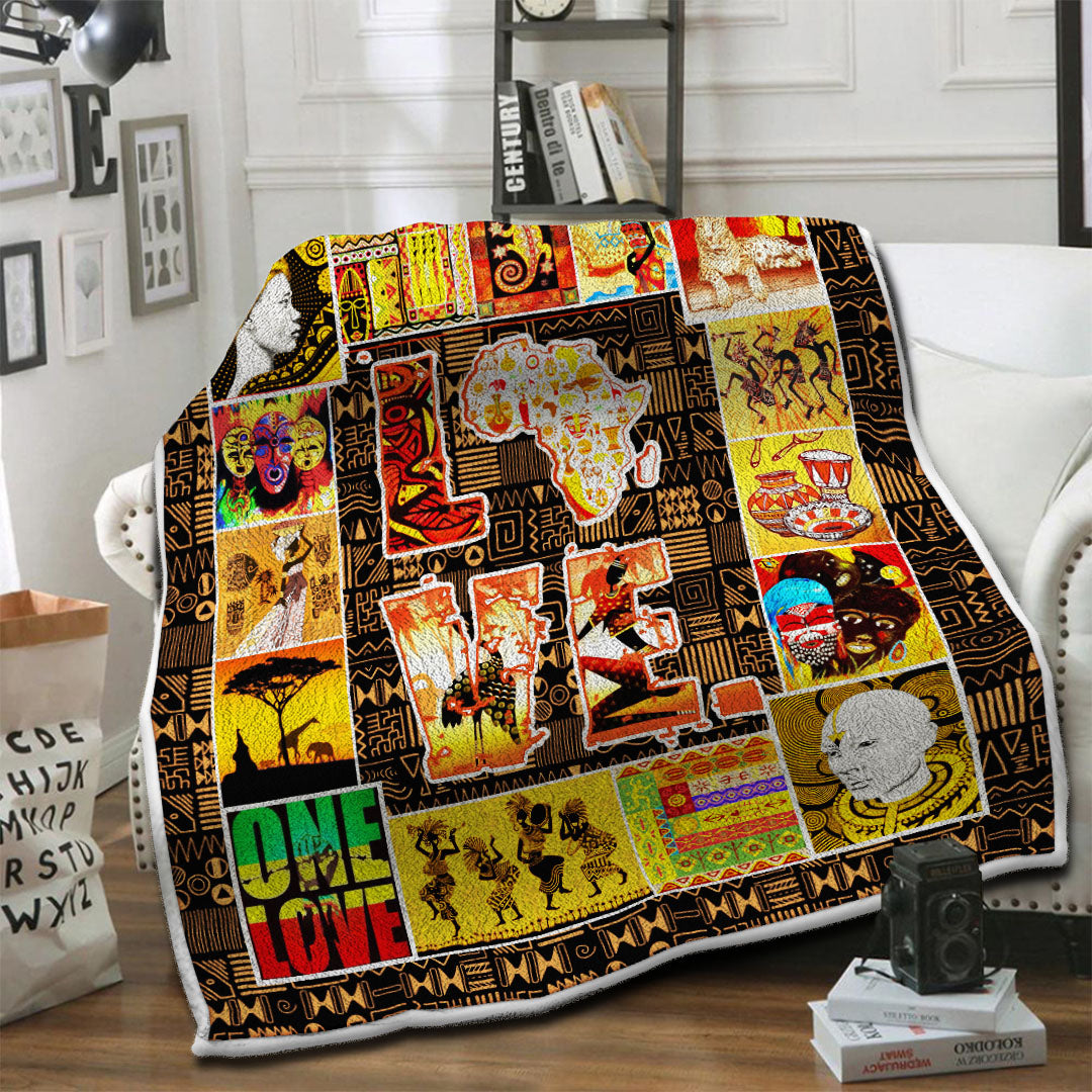 litzzy Africa Fleece Blanket HST19104036 Fleece Blanket   