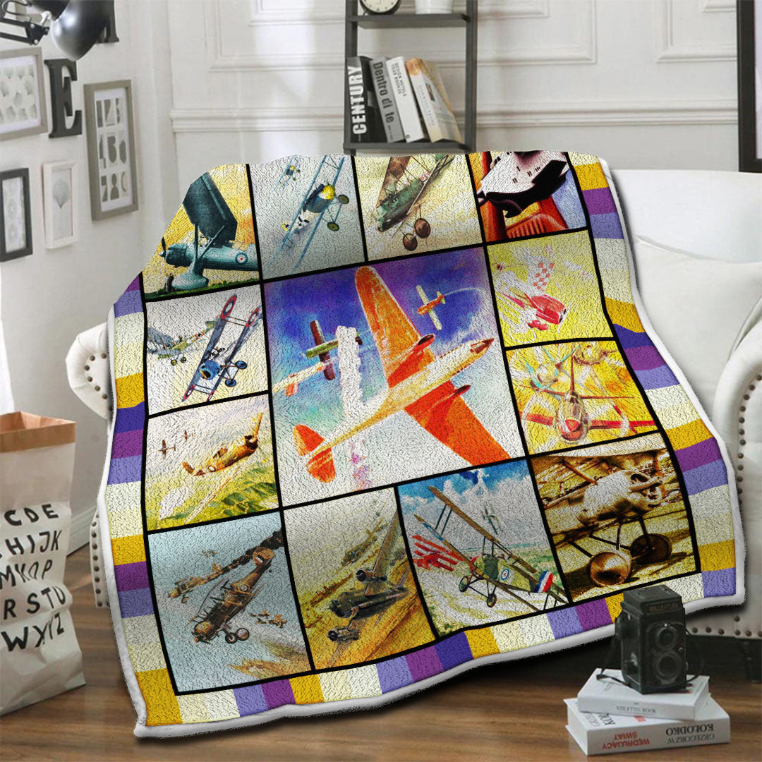 litzzy Air Racing Fleece Blanket HST1910801 Fleece Blanket   