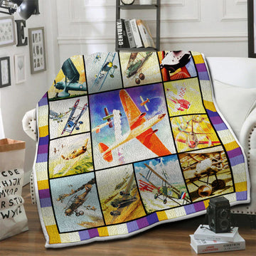 litzzy Air Racing Fleece Blanket HST1910801 Fleece Blanket   