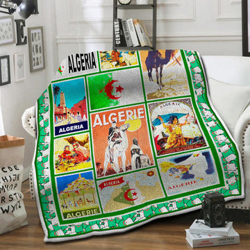 litzzy Algeria Fleece Blanket HST19102606 Fleece Blanket   