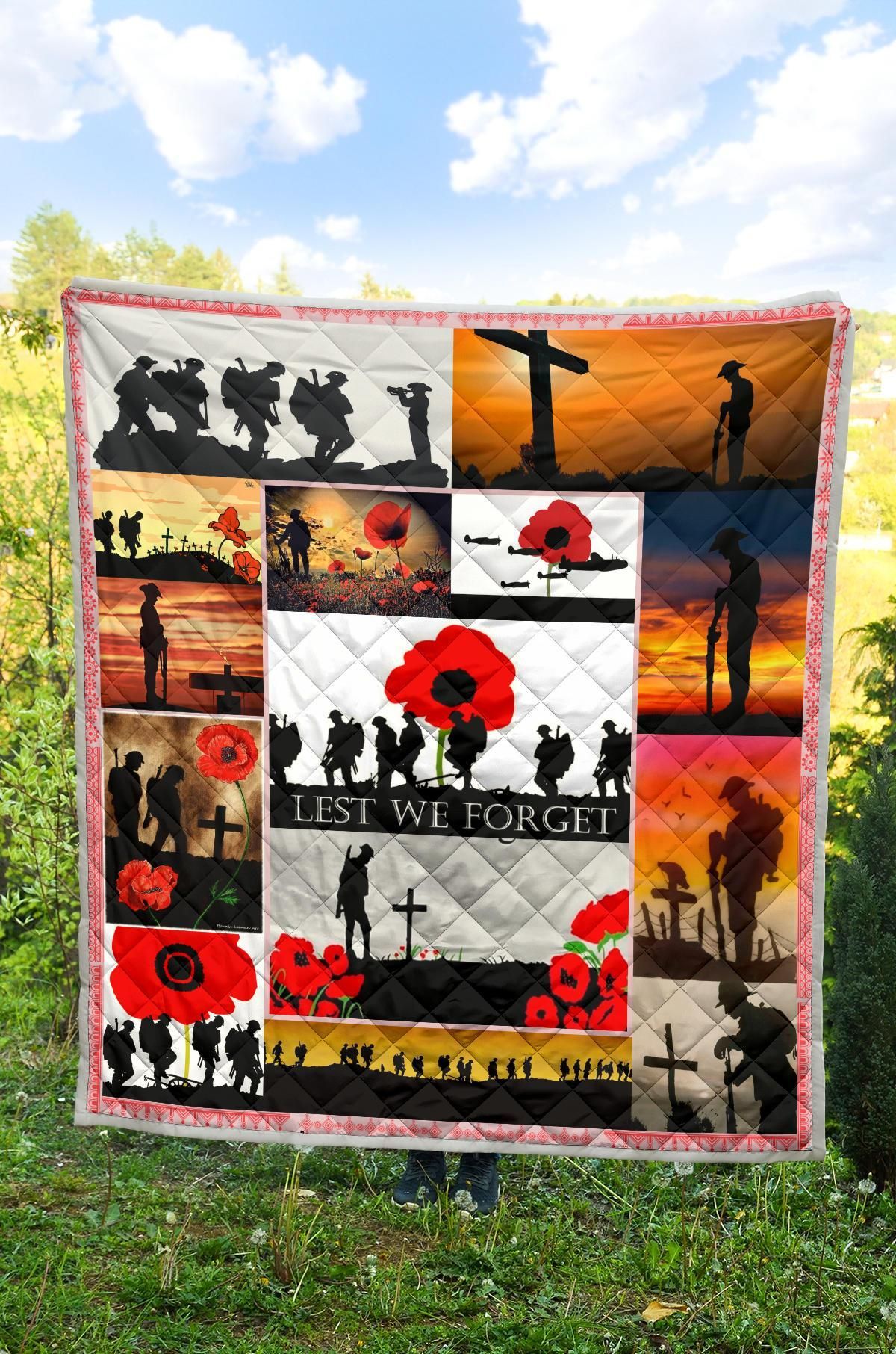 litzzy All Flags Fleece Blanket Remembrance Day Christmas Day Gift Dhc09121312Dd Quilt Blanket   