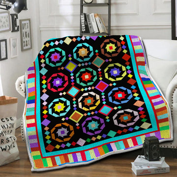 litzzy Almost Amish Sprockets Fleece Blanket HST19101962 Fleece Blanket   