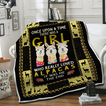 litzzy Alpaca Fleece Blanket HST19103547 Fleece Blanket   