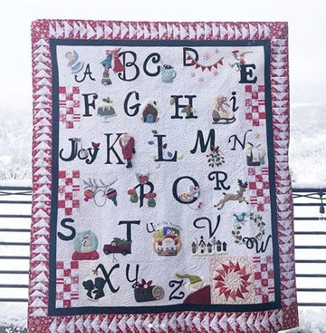 litzzy Alphabet Christmas CLA1112902Q Fleece Blanket Quilt Blanket   