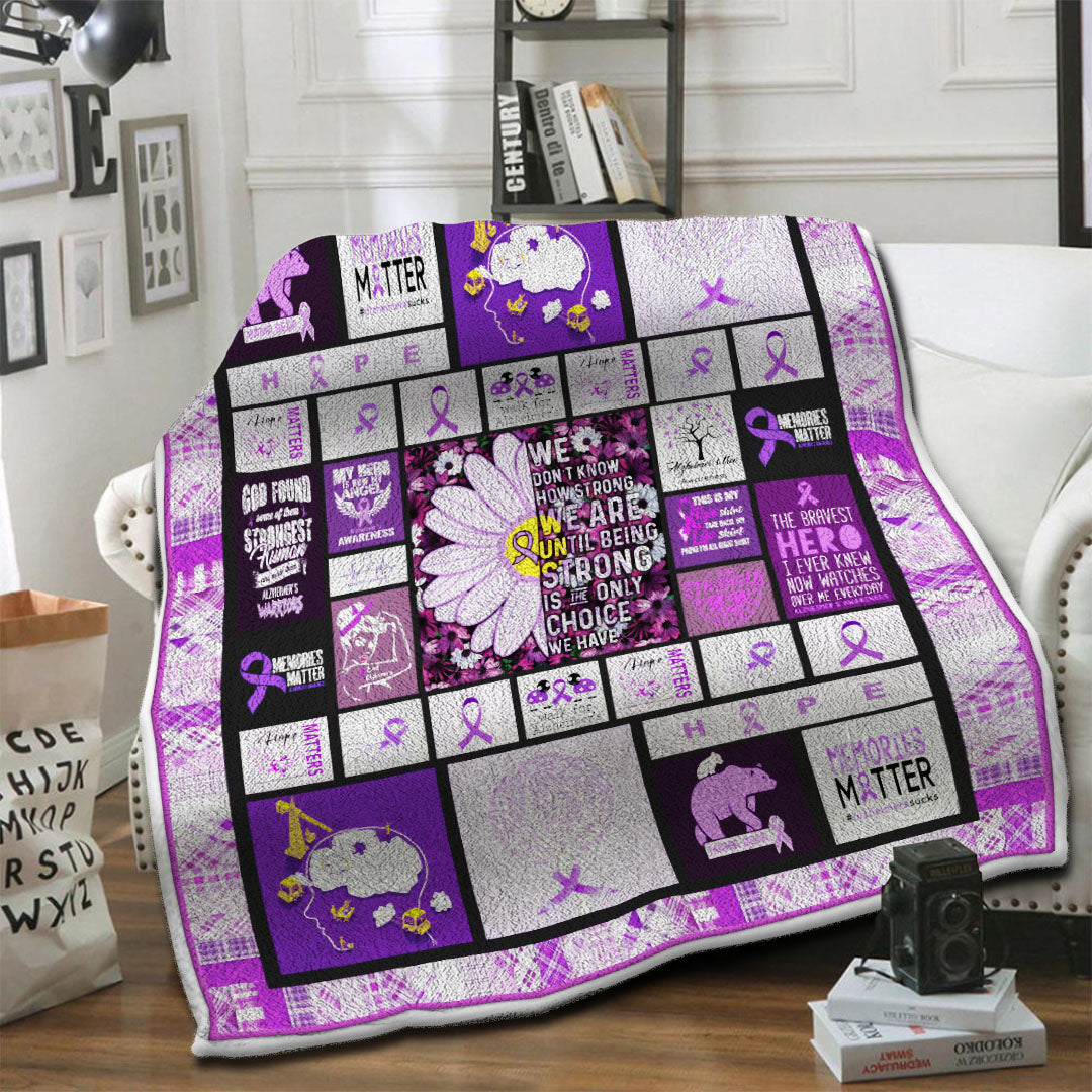 litzzy Alzheimer Fleece Blanket HST19103548 Fleece Blanket   