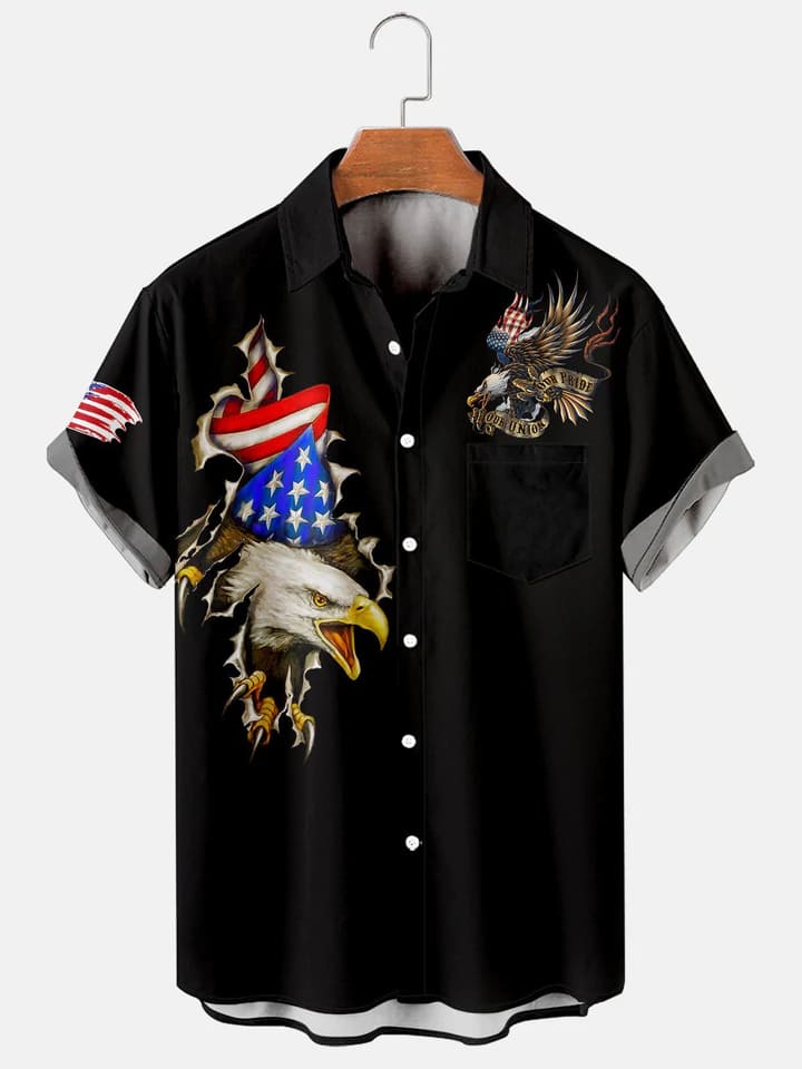 litzzy Hawaiian Aloha Shirts American Flag 4Th Of July Jee - Aloha shirt Hawaiian Hawaii Shirt For Summer Hawaii Shirt Style 8 XS 