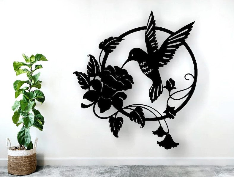 litzzy American Hummingbird - Metal House Sign - Custom metal signs - Metal Monogram Sign for Home Decor    