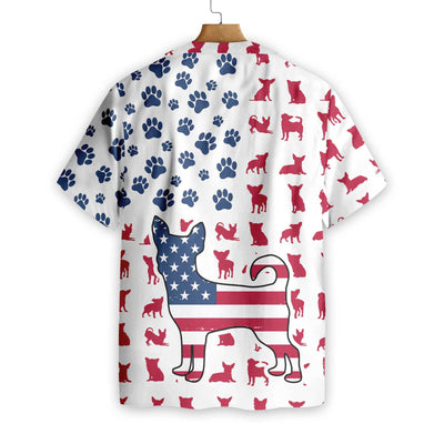 litzzy Chihuahua Hawaiian Shirt, Chihuahua American Flag Aloha Shirt For Men, Women - Perfect Gift For Chihuahua Lovers, dog hawaiian shirt Hawaii Shirt   