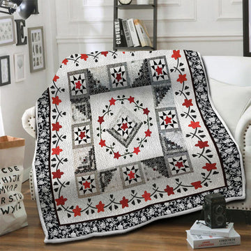 litzzy Amish Fleece Blanket HST19103550 Fleece Blanket   