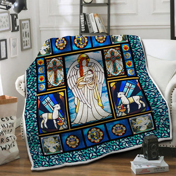 litzzy Angel Fleece Blanket HST1910505 Fleece Blanket   