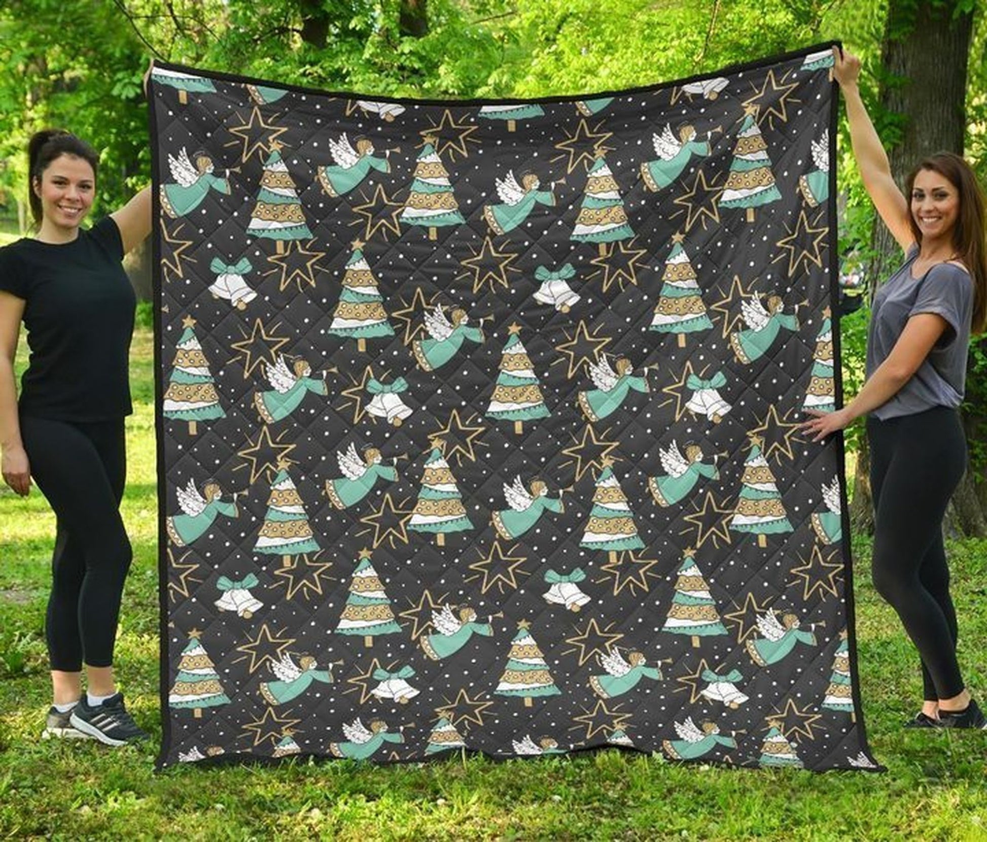 litzzy Angel Christmas CLH0412024Q Fleece Blanket Quilt Blanket   