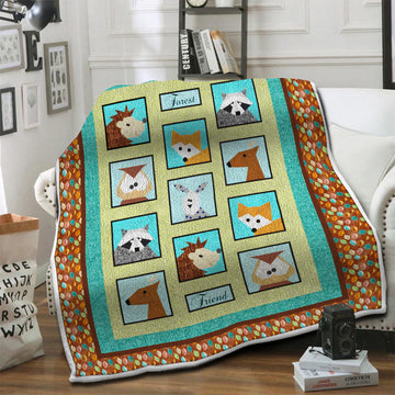 litzzy Animal Fleece Blanket HST19101204 Fleece Blanket   
