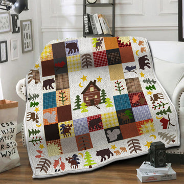 litzzy Animal Fleece Blanket HST19101419 Fleece Blanket   