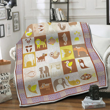 litzzy Animal Fleece Blanket HST19101425 Fleece Blanket   