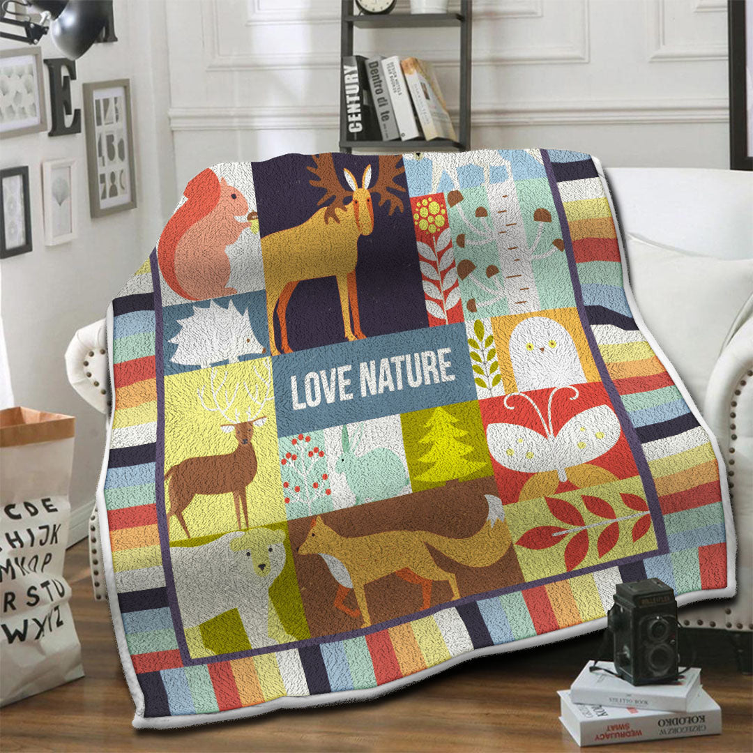 litzzy Animal Fleece Blanket HST19101607 Fleece Blanket   