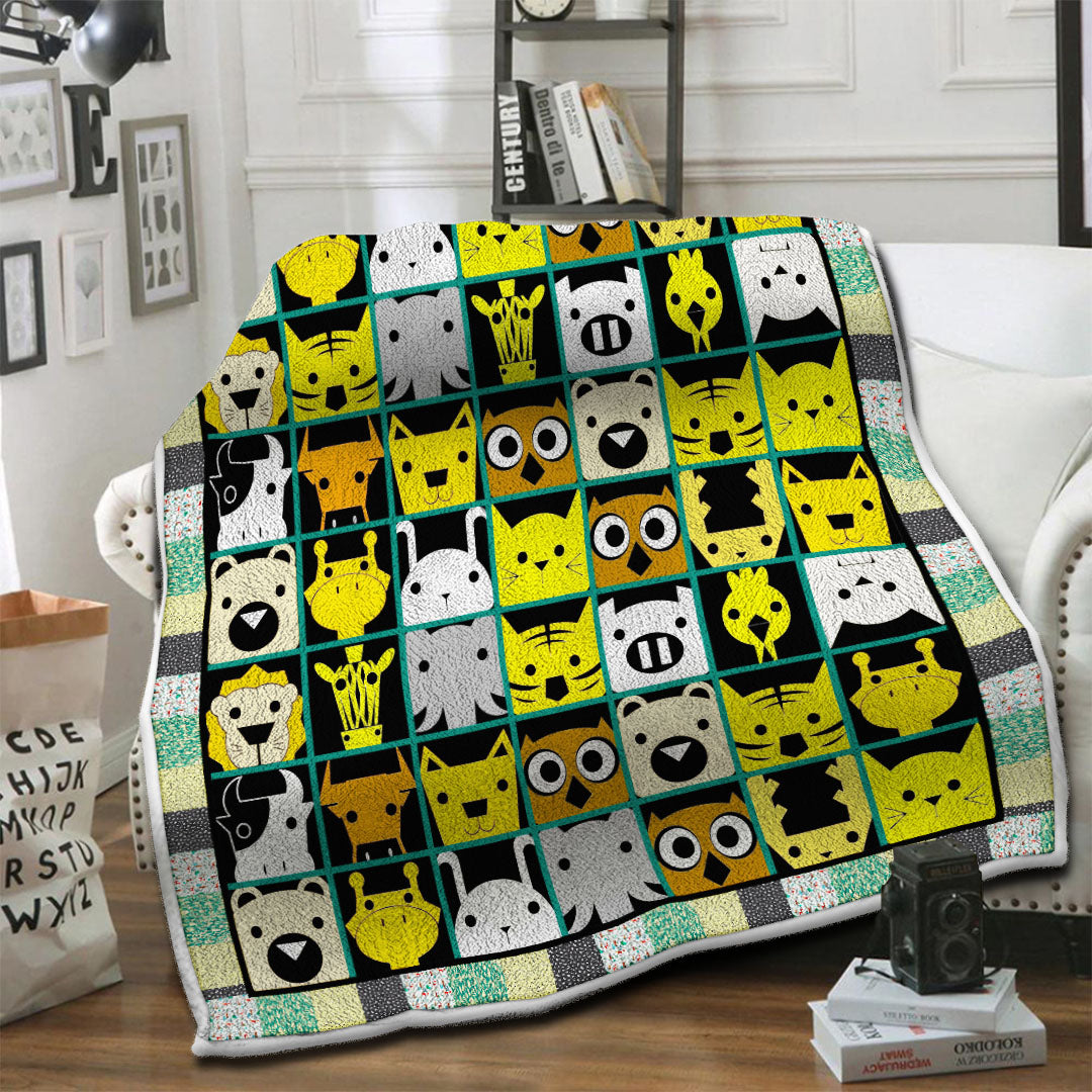 litzzy Animal Fleece Blanket HST19103551 Fleece Blanket   