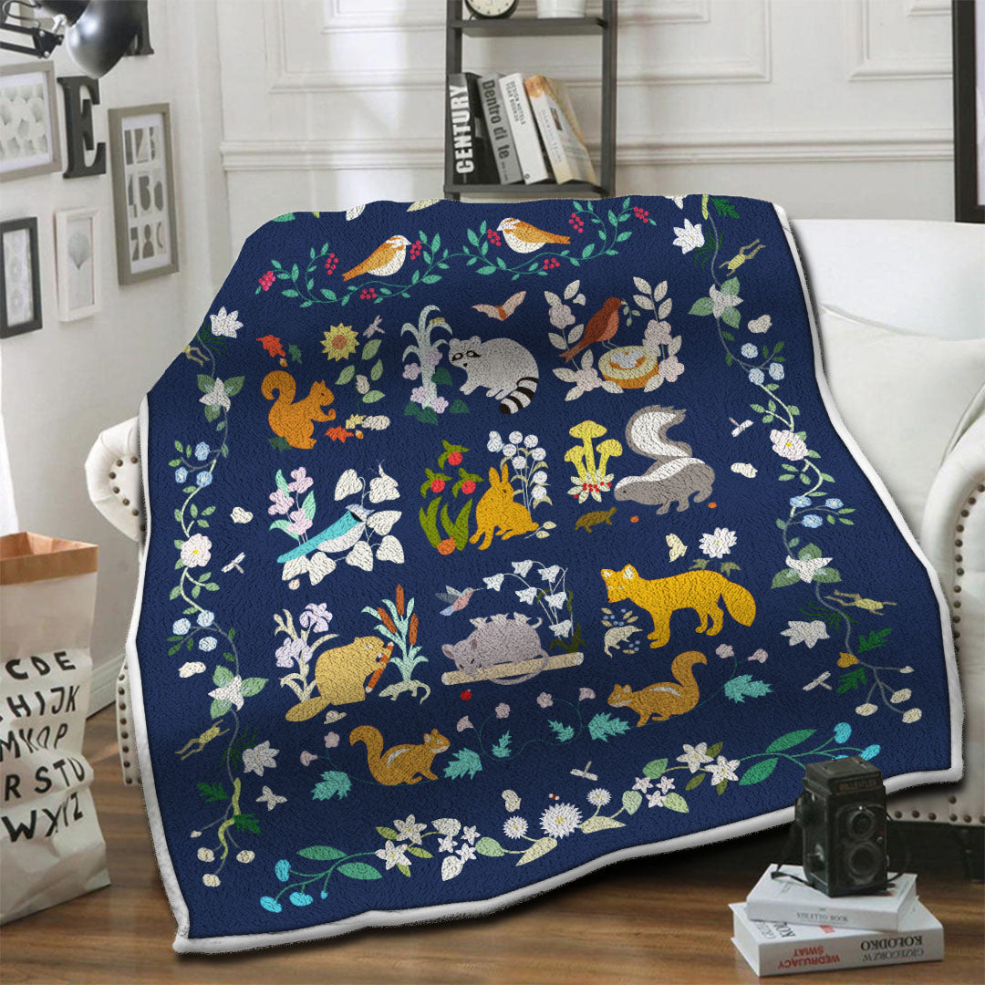 litzzy Animal Fleece Blanket HST19103555 Fleece Blanket   