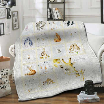 litzzy Animals Fleece Blanket SHQ261021DT Fleece Blanket   