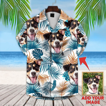 litzzy Custom Cute Animal Floral Hawaiian Shirt, Personalized Hawaiian Shirts, Custom Photo Hawaiian Shirt Hawaii Shirt   