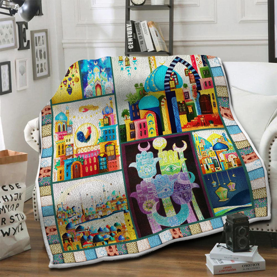 litzzy Arabian Fleece Blanket HST1910507 Fleece Blanket   