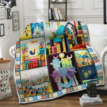 litzzy Arabian Fleece Blanket HST1910507 Fleece Blanket   