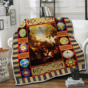 litzzy Ascension Day Fleece Blanket HST1910809 Fleece Blanket   