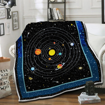 litzzy Astronomy HQT1610380 Fleece Blanket Fleece Blanket   