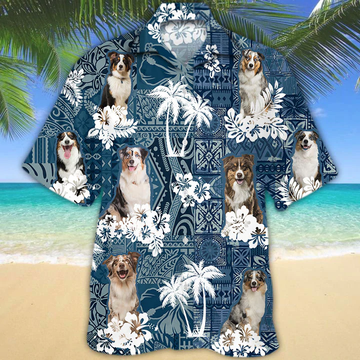 litzzy Australian Shepherd Hawaiian Shirt - Aloha shirt Hawaiian Hawaii Shirt For Summer Hawaii Shirt   