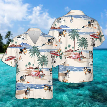 litzzy Australian Shepherd Summer Beach Hawaiian Shirt, Upload Photo Dog And Face Hawaiian Shirt- Aloha Dog Hawaiian Hawaii Shirt For Men, Woman Hawaii Shirt   