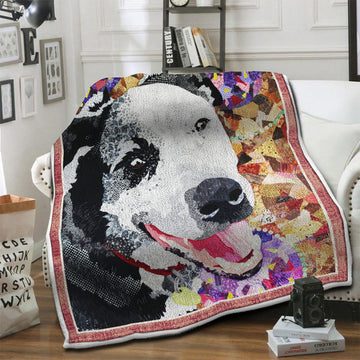 litzzy Australian Cattle Dog Fleece Blanket HST19101430 fleece blanket   