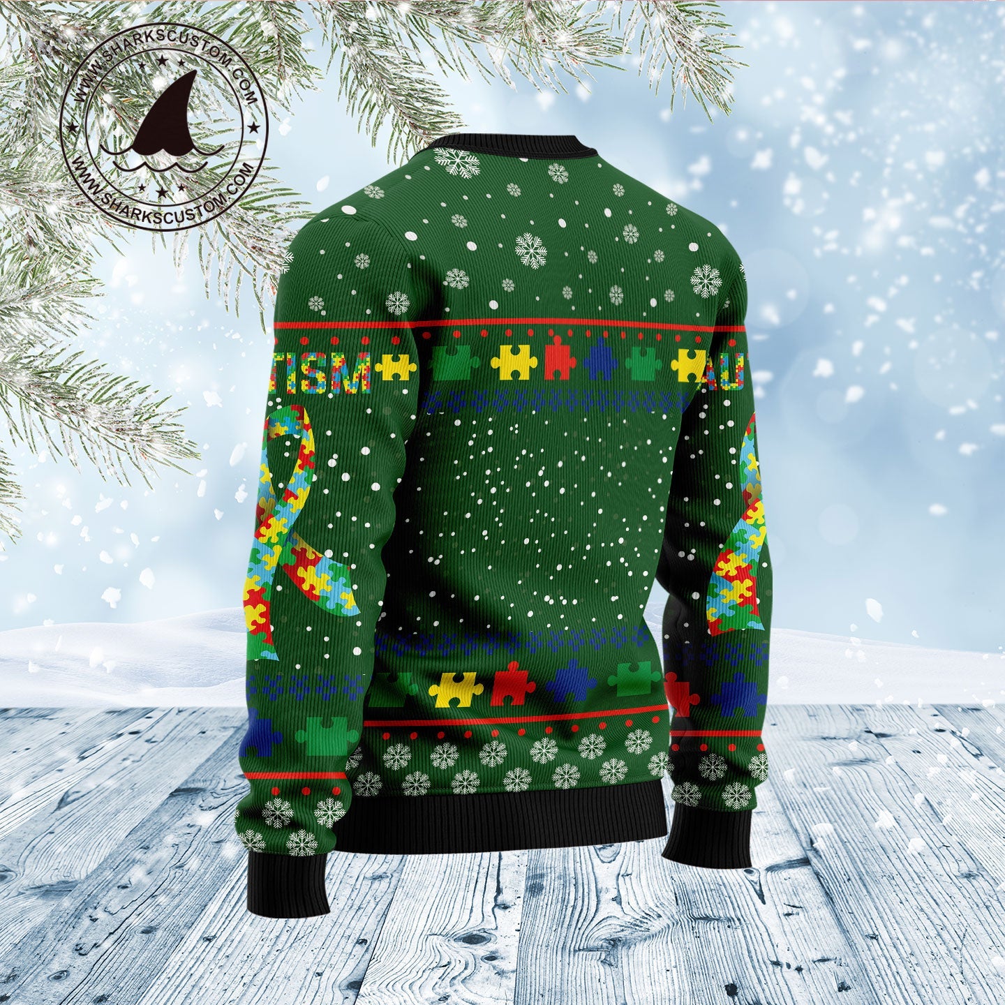 litzzy Autism D1011 Ugly Christmas Sweater -  Best Gift For Christmas, Noel Malalan - Christmas Signature sweater   