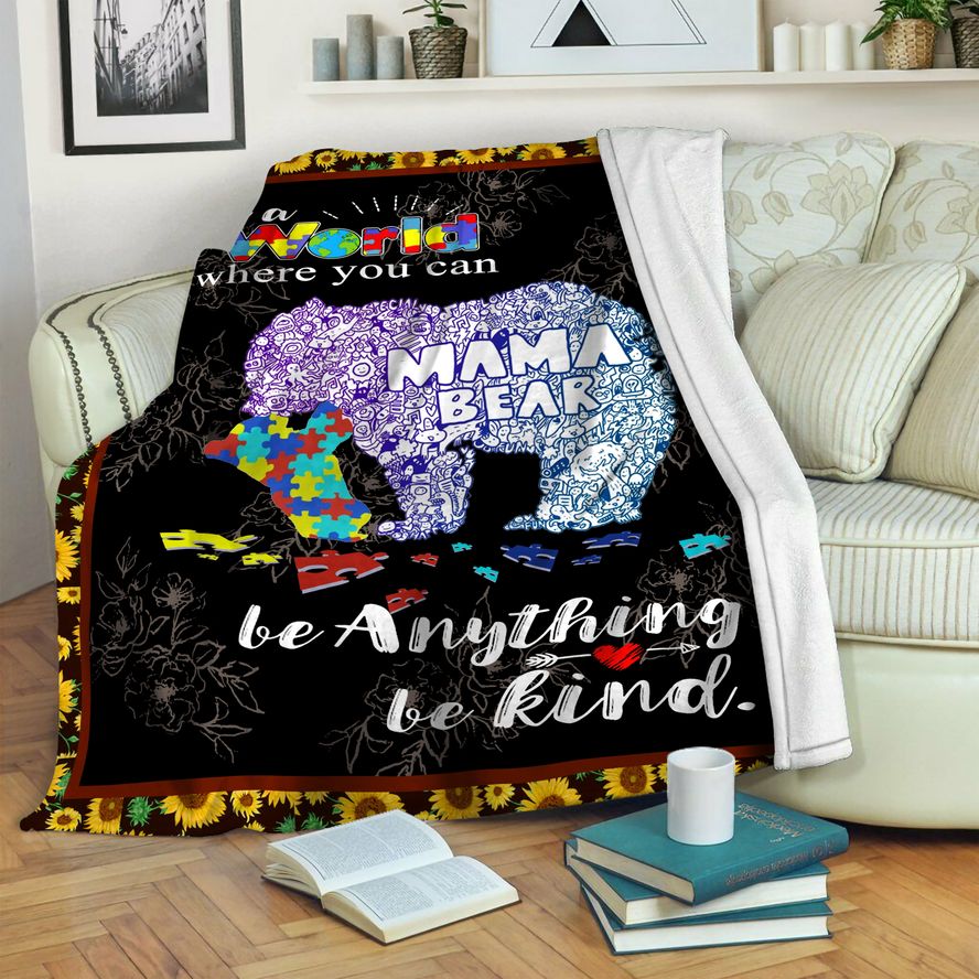 litzzy Autism Fleece Blanket HST19103563 Fleece Blanket   