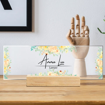 litzzy Personalized Acrylic Name Plate Office Desk Sign Position Plaque Acrylic Plaque Style2  