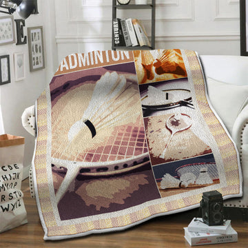 litzzy Badminton Fleece Blanket HST19101438 Fleece Blanket   