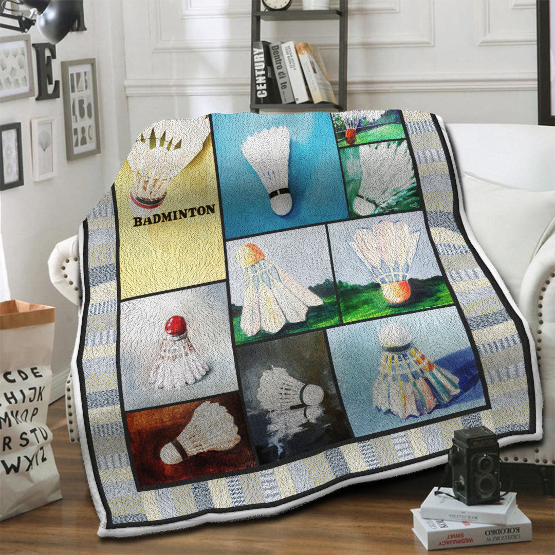 litzzy Badminton Fleece Blanket HST19101439 Fleece Blanket   